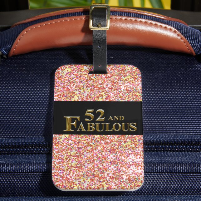 Étiquette À Bagage Anniversaire 52 ans (Insitu Rectoal 2)