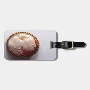 Étiquette À Bagage Antique Cameo