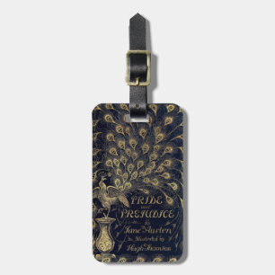 Étiquette À Bagage Antique Jane Austen Fierté et préjugé Peacock