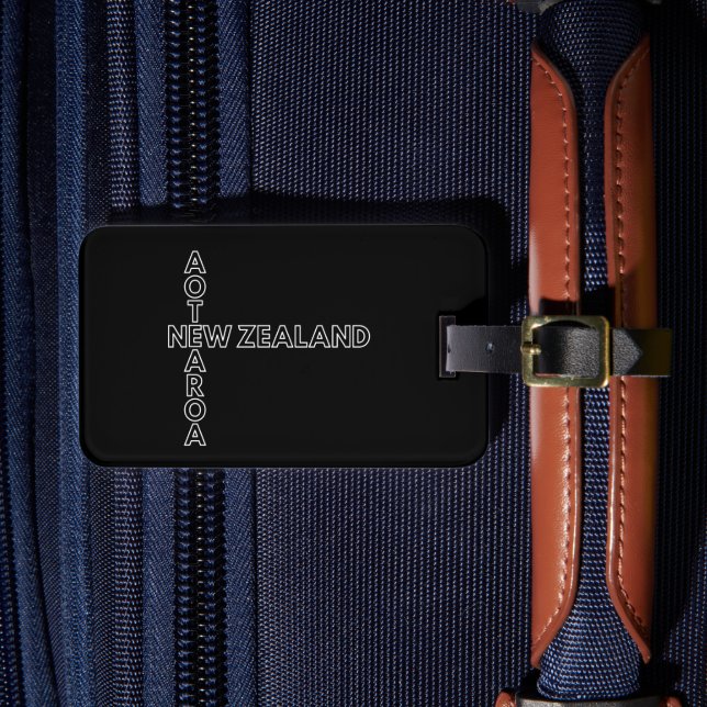 Étiquette À Bagage Aotearoa New Zealand, NZ Kiwi Design, Nommé  (Insitu Rectoal 4)