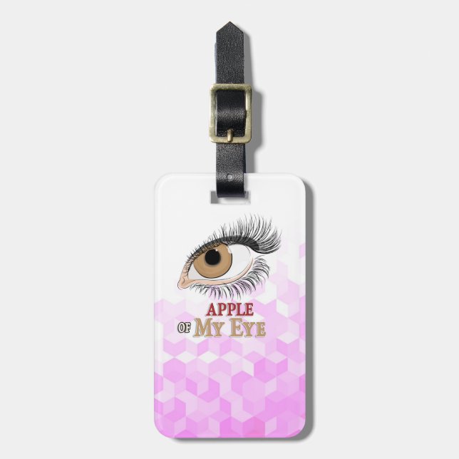 Étiquette À Bagage Apple de My Eye Eyelashes (Devant Vertical)