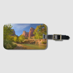 Étiquette À Bagage Après-Midi Dans Le Parc National De Zion