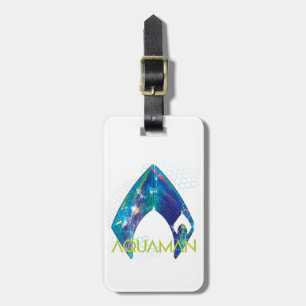 Étiquette À Bagage Aquaman Logo Aquaman réfracté