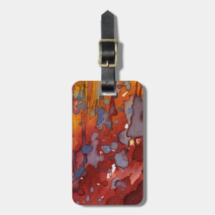 Étiquette À Bagage aquarelle 7 d'arrière - plan