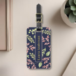 Étiquette À Bagage Aquarelle Berries Nom personnalisé Bagage Balise<br><div class="desc">Porte-bagages monogramme sur mesure avec nom complet personnalisé/monogramme sur un élégant motif de baies rouges rose aquarelle à l'avant,  informations de contact modifiables à l'arrière. Idées cadeaux personnalisées. Des cadeaux pour elle. Cadeaux monogrammes.</div>