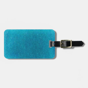 Étiquette À Bagage Aquarelle bleue de mer d'île - Teal et Aqua