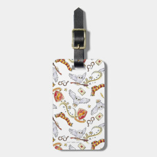 Étiquette À Bagage Aquarelle motif GRYFFINDOR™ Hedwig