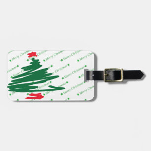 Étiquette À Bagage Arbre de Noël