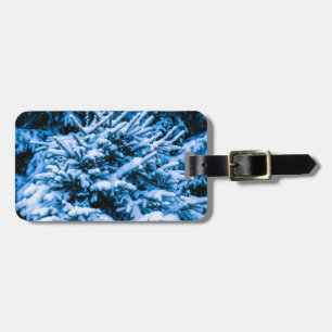 Étiquette À Bagage Arbre de Noël de neige