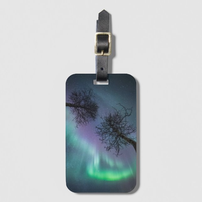 Étiquette À Bagage Arbres légers du Nord (Devant Vertical)