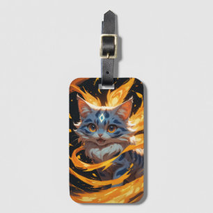 Étiquette À Bagage Arcane Ember : Le Kitten Flamebound Familier