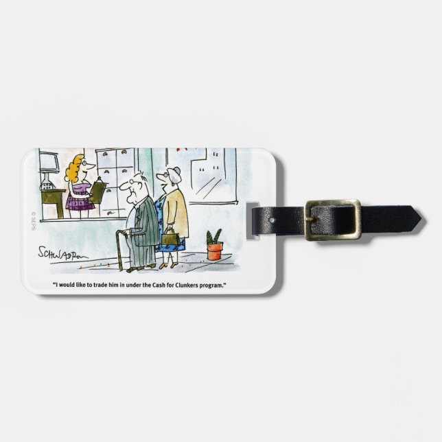 Étiquette À Bagage Argent liquide pour des tas de ferraille (Devant horizontal)