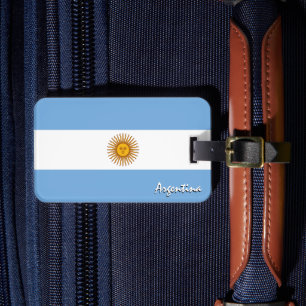 Étiquette À Bagage Argentine Bagages Tags, patriotique Argentine Drap