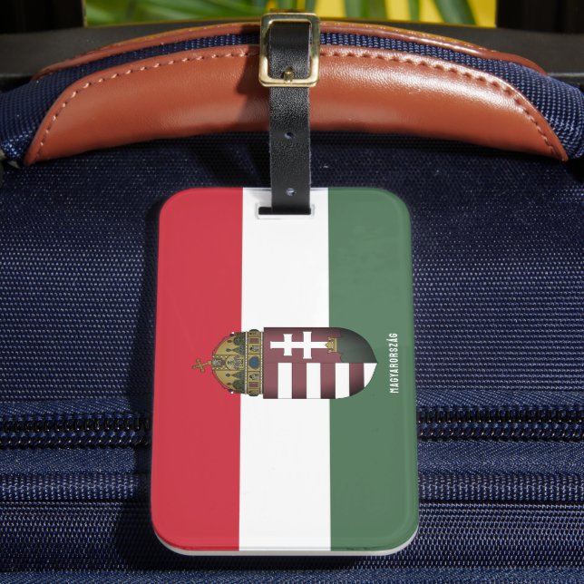 Étiquette À Bagage Armoiries de Hongrie (Insitu Rectoal 2)