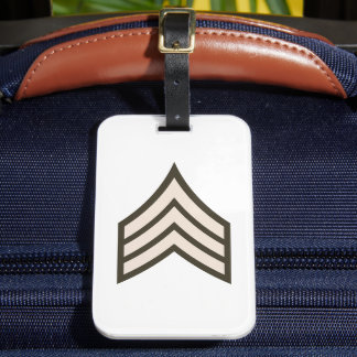 Étiquette À Bagage Army Sergeant rank