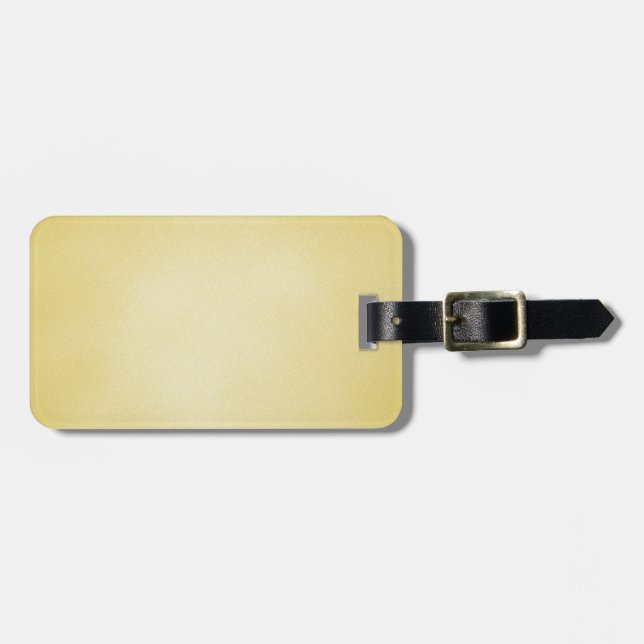 Étiquette À Bagage Arrière - plan beige gris rétro (Devant horizontal)