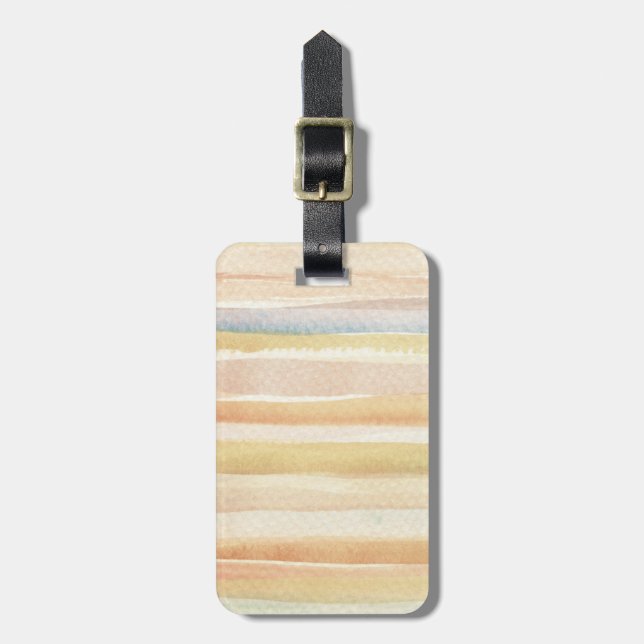 Étiquette À Bagage Arrière - plan d'art d'aquarelle, texture (Devant Vertical)