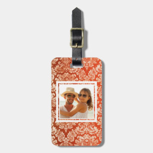 Étiquette À Bagage Arrière - plan vintage floral de papier peint de