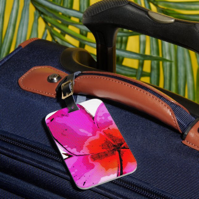 Étiquette À Bagage Art de bruit de Frangipani (Insitu Rectoal 1)