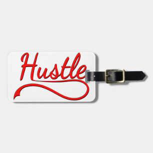 Étiquette À Bagage Art de typographie Hustle