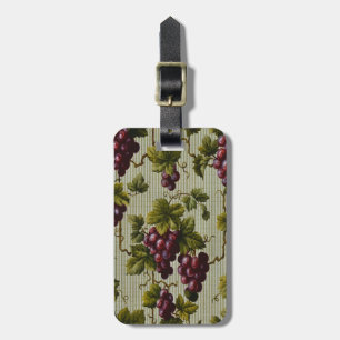 Étiquette À Bagage Art de vignoble de pays français rustique