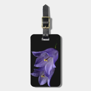Étiquette À Bagage Art floral pourpre