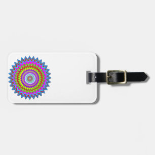 Étiquette À Bagage Art heureux de Chakra
