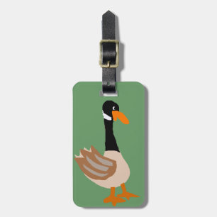 Étiquette À Bagage Art idiot de primitif d'oie