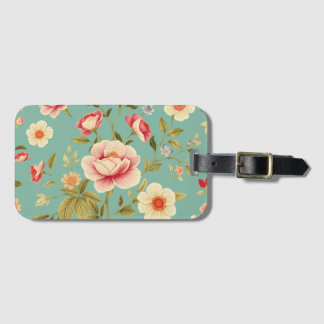 Étiquette À Bagage Art Nouveau Floral - Vivre en pleine floraison
