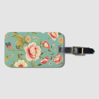Étiquette À Bagage Art Nouveau Floral - Vivre en pleine floraison