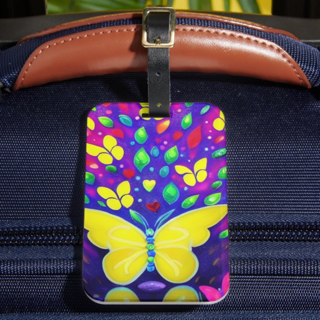 Étiquette À Bagage Art papillon (Insitu Rectoal 2)