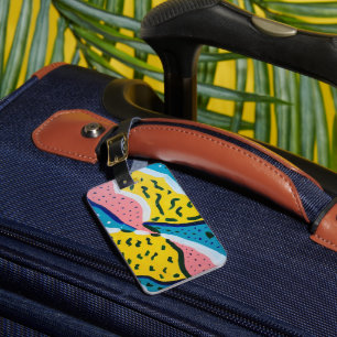 Étiquette À Bagage Art papillon Abstrait