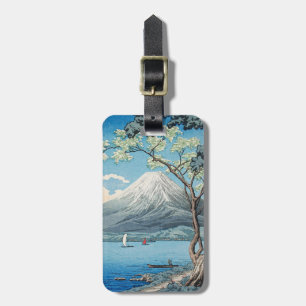 Étiquette À Bagage Art vintage japonais du mont Fuji et du lac Yamana