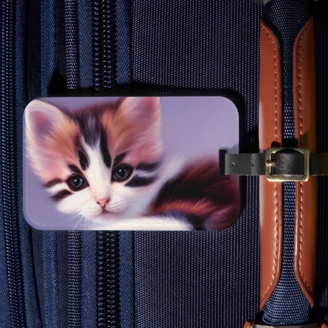 Étiquette À Bagage Artsy Kitten (Insitu Rectoal 4)