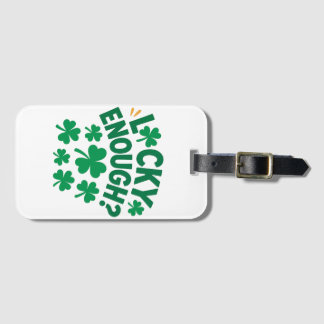 Étiquette À Bagage Assez Chanceux ? Amusant St. Patrick's Day