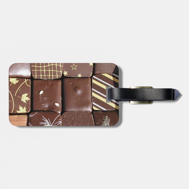 Étiquette À Bagage Assortiments de chocolat (Dos horizontal)