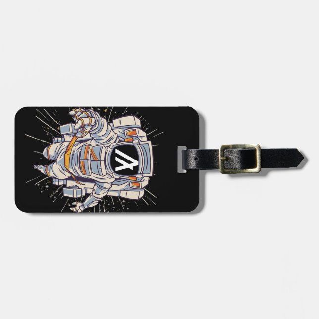 Étiquette À Bagage Astronaut Algorand - Algo Crypto (Devant horizontal)