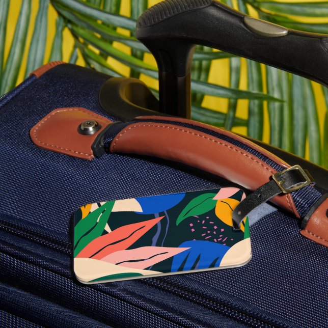 Étiquette À Bagage Attention Getter motif abstrait (Insitu Rectoal 3)