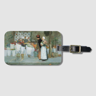 Étiquette À Bagage Au fleuriste de Childe Hassam, Art Vintage
