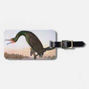 Étiquette À Bagage Audubon : Double Cormorant crêté