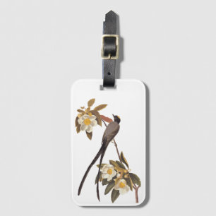 Étiquette À Bagage Audubon Fork-Tail Flycatcher Bird Art Vintage