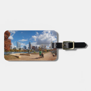 Étiquette À Bagage Austin Texas Downtown Skyline - Ladybird Lake