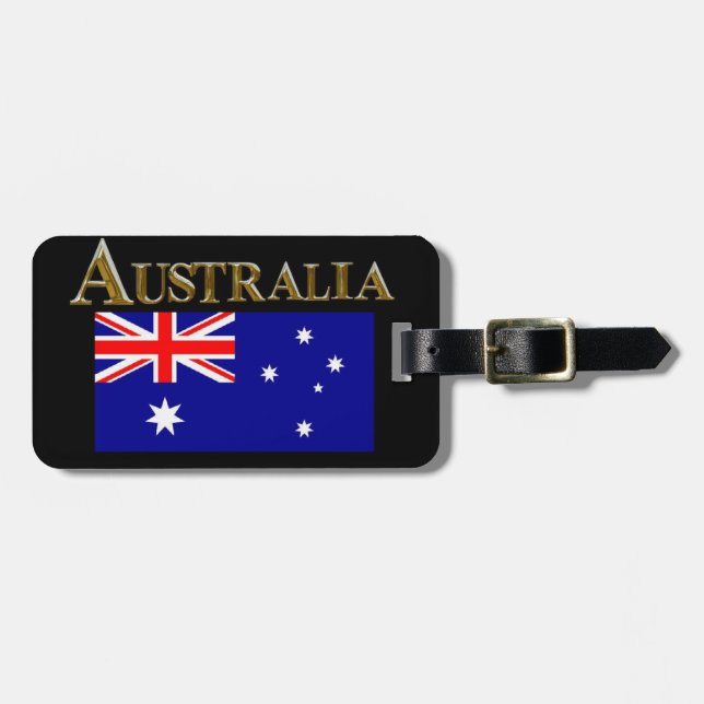 ÉTIQUETTE À BAGAGE AUSTRALIE (Devant horizontal)