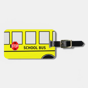 Étiquette À Bagage Autobus scolaire