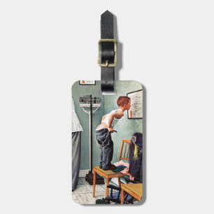 Étiquette À Bagage Avant le tir ou au médecin