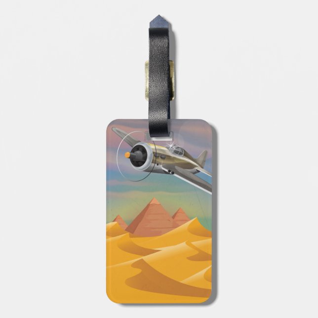 Étiquette À Bagage aventure en Egypte (Dos Vertical)