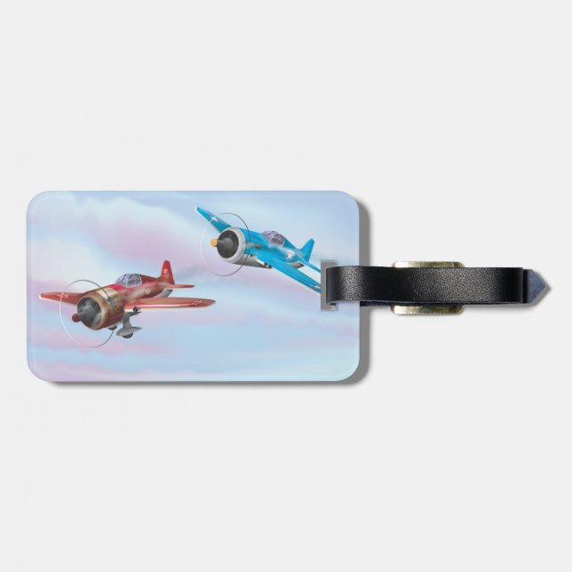 Étiquette À Bagage Avion de combat de la Seconde Guerre mondiale (Dos horizontal)