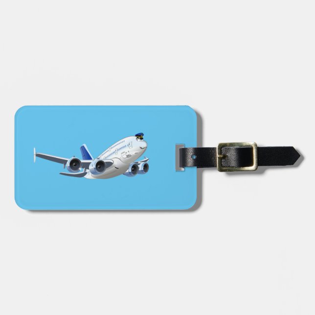 Étiquette À Bagage Avion de dessin (Devant horizontal)