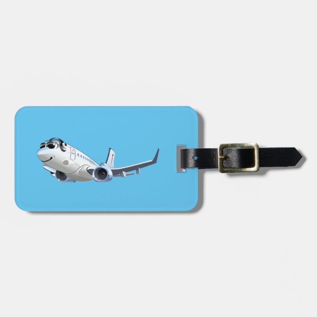 Étiquette À Bagage Avion de dessin (Devant horizontal)