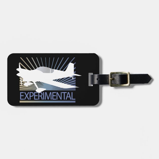Étiquette À Bagage Avion expérimental (Devant horizontal)